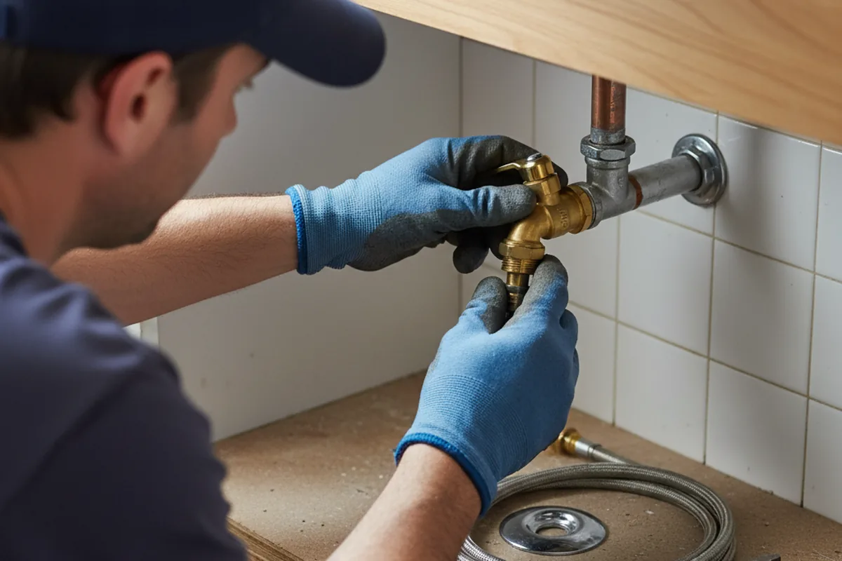 Shutoff valve and fitting work during Emergency Plumbing in Amissville